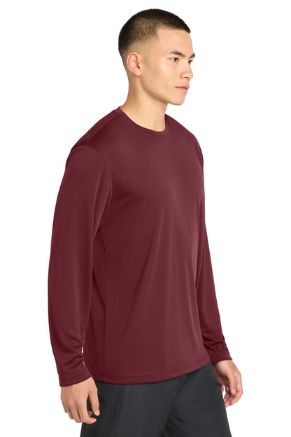 Maroon Sport-Tek Tall Long Sleeve PosiCharge Competitor Tee. TST350LS plain