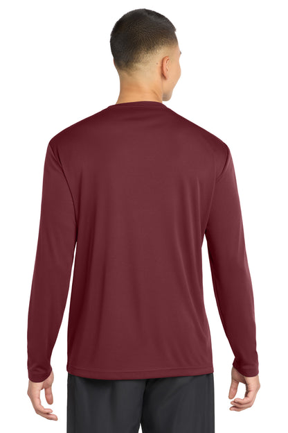 Maroon Sport-Tek Tall Long Sleeve PosiCharge Competitor Tee. TST350LS plain