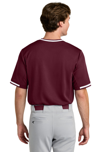 Maroon Sport-Tek Tough Mesh V-Neck Baseball Jersey ST221 plain