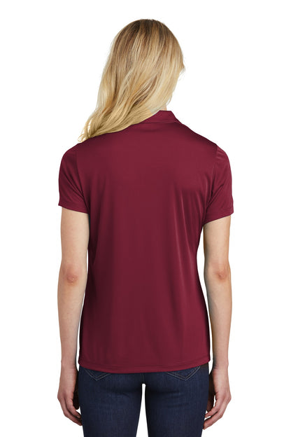 Maroon Sport-Tek Women's PosiCharge Competitor Polo. LST550 plain