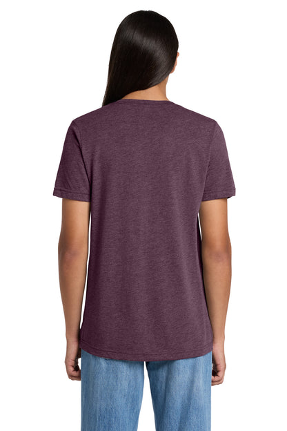 Maroon TB BELLA+CANVAS Unisex Triblend Short Sleeve V-Neck Te. BC3415