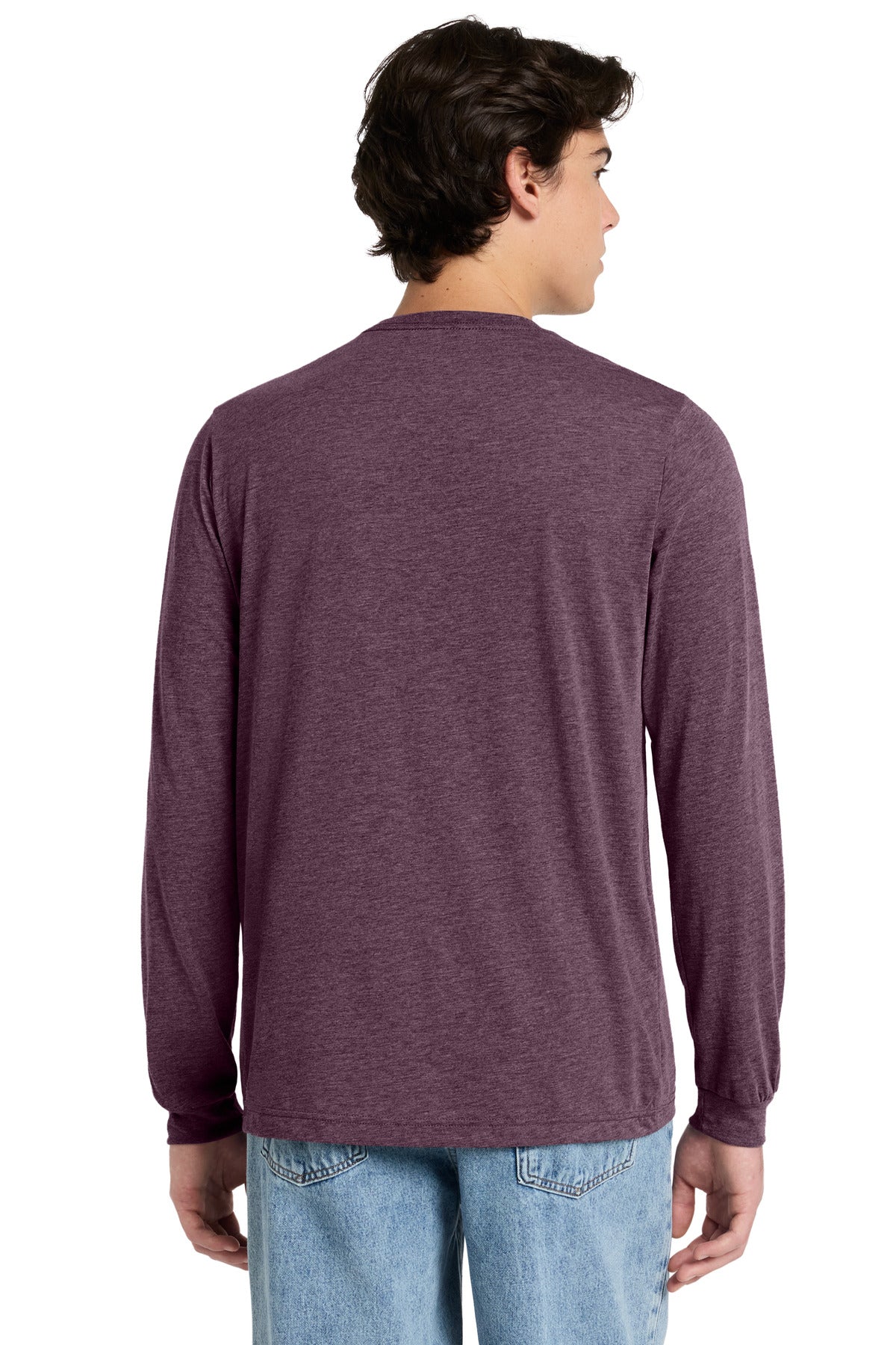 MaroonTB BELLA+CANVAS Unisex Triblend Long Sleeve Tee BC3513 plain