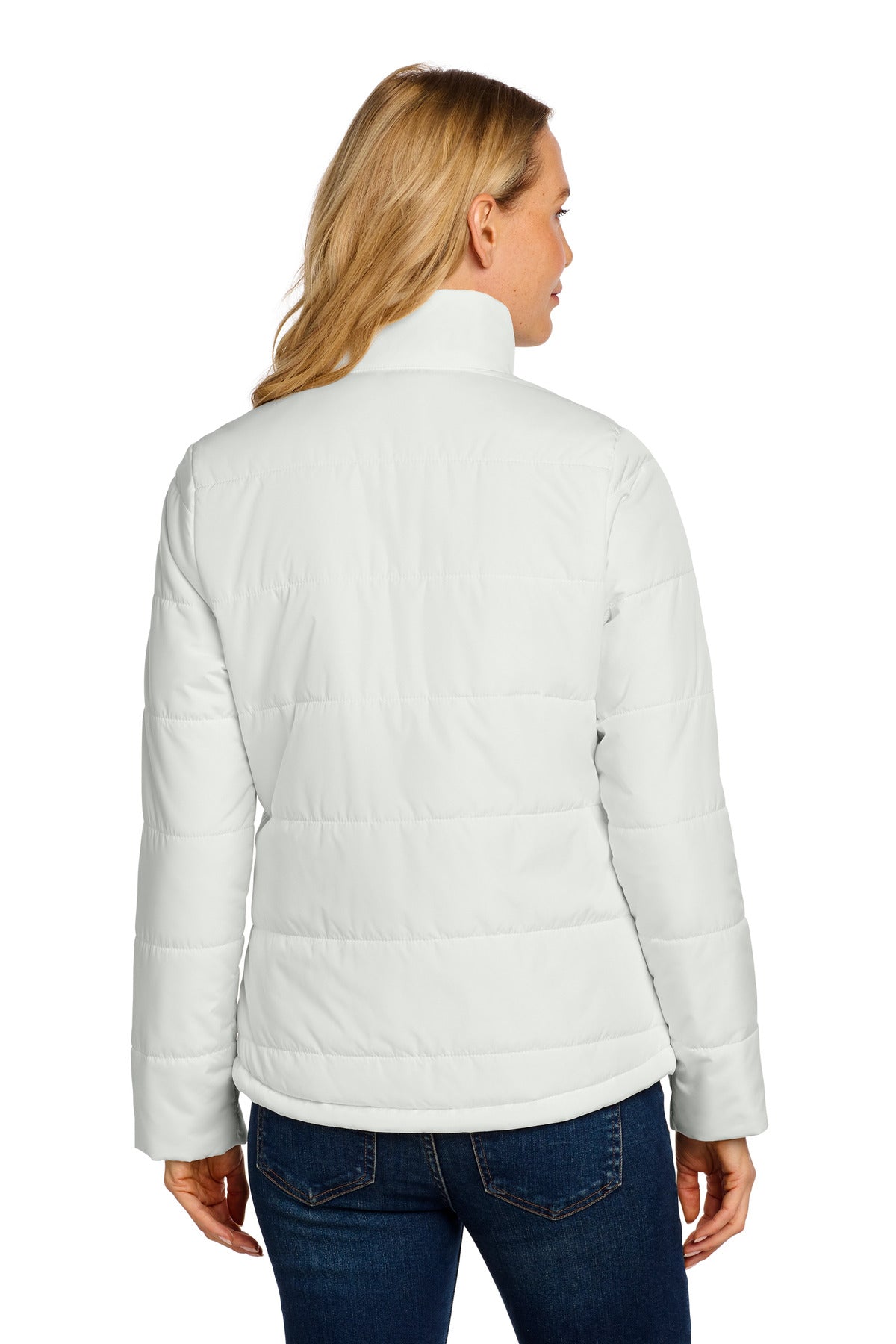 Marshmllw Port Authority Women's Puffer Jacket L852 plain