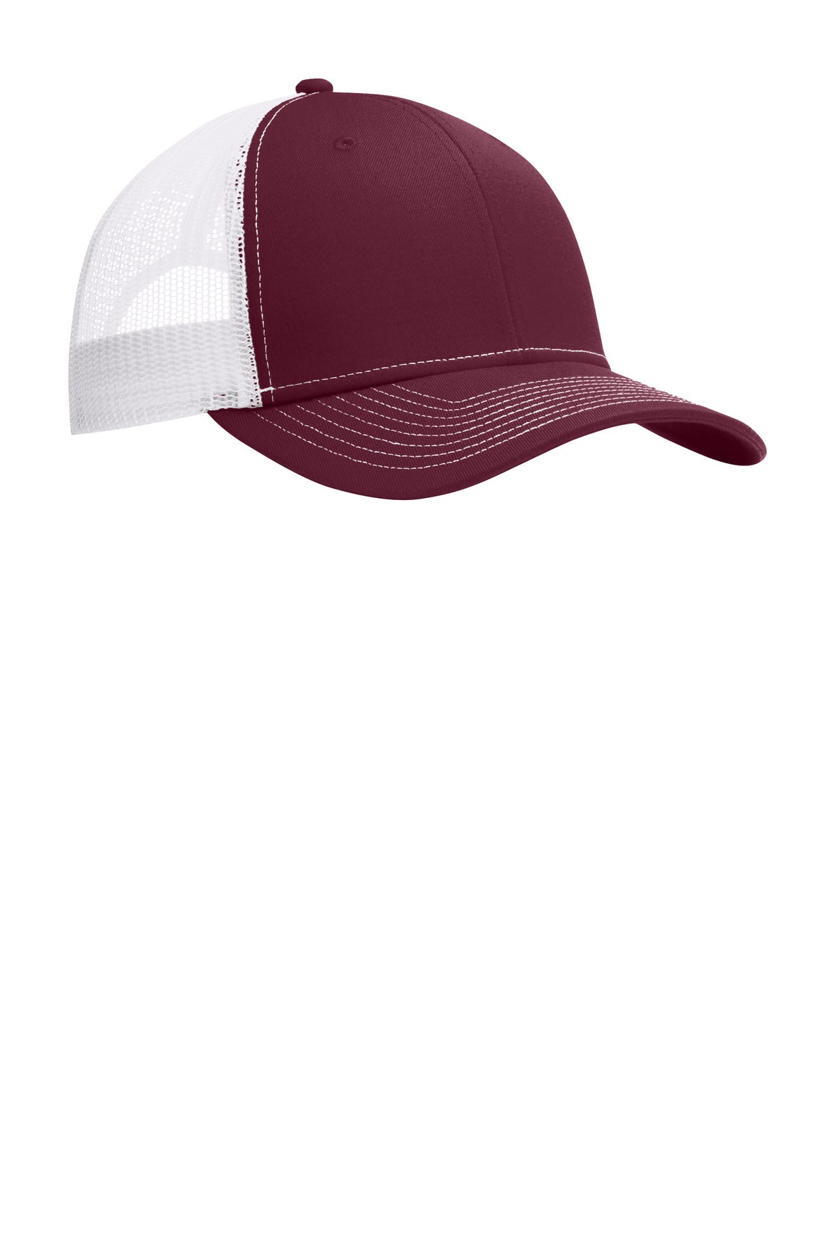 Mar/White Port Authority Snapback Trucker Cap. C402 plain
