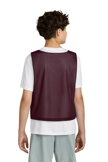 Mar/White Sport-Tek Youth Lacrosse Reversible Pinnie YST512 plain