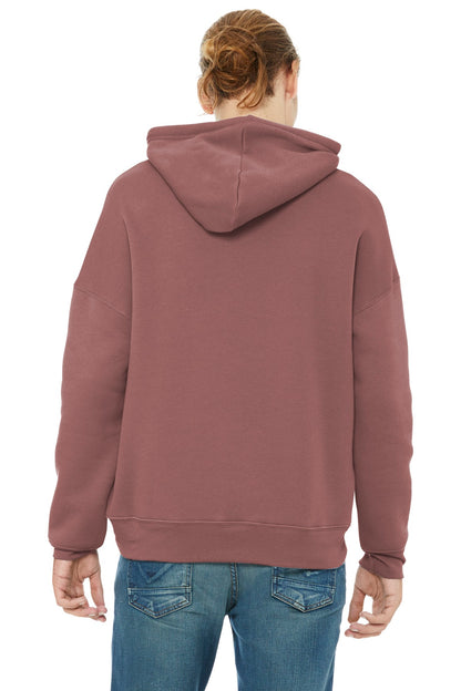 Mauve BELLA+CANVAS Unisex Sponge Fleece Pullover DTM Hoodie. BC3729 plain