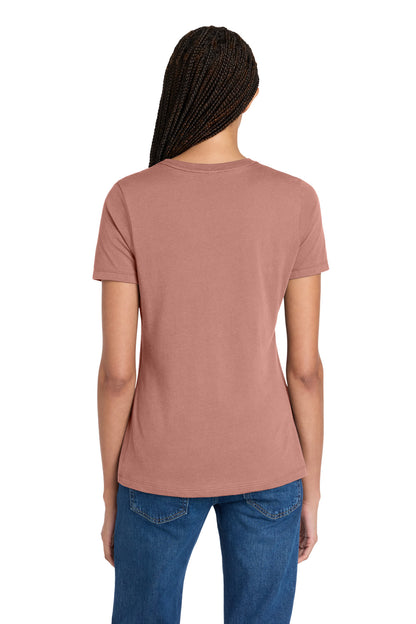 Mauve BELLA+CANVAS Women's Relaxed Jersey Short Sleeve Tee. BC6400 plain
