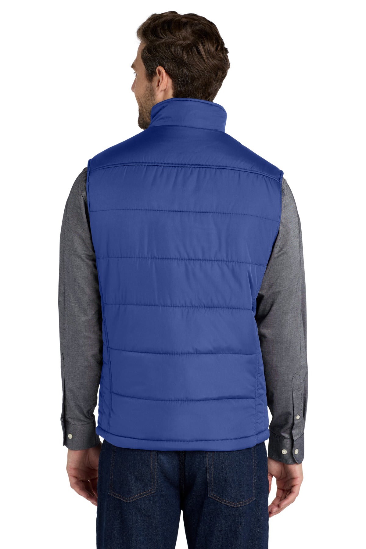 Medit Blue Port Authority Puffy Vest. J709