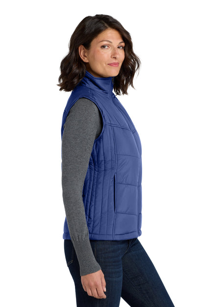 Medit Blue Port Authority Women's Puffy Vest. L709