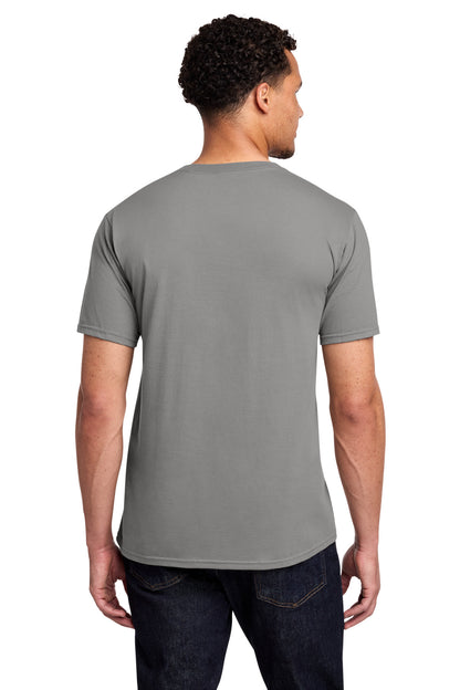 Medium Grey Port & Co Fan Favorite Tee. PC450 plain