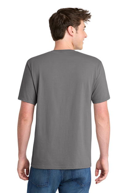 Medium Grey Port & Co Performance Blend Tee. PC381 plain