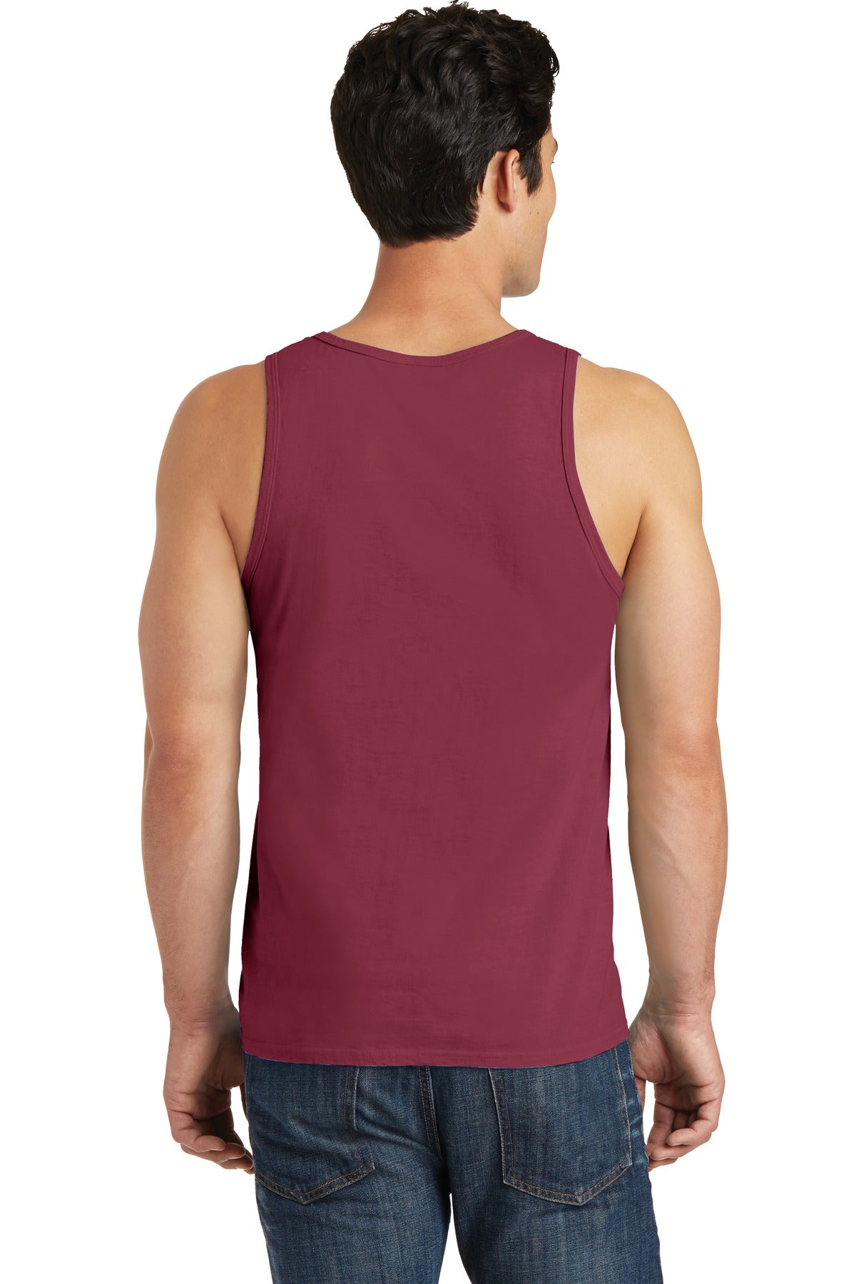 Merlot Port & Co Beach Wash Garment-Dyed Tank. PC099TT plain