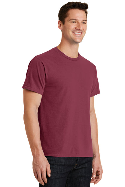 Merlot Port & Co Beach Wash Garment-Dyed Tee. PC099 plain