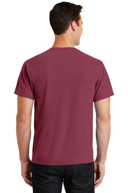 Merlot Port & Co Beach Wash Garment-Dyed Tee. PC099 plain