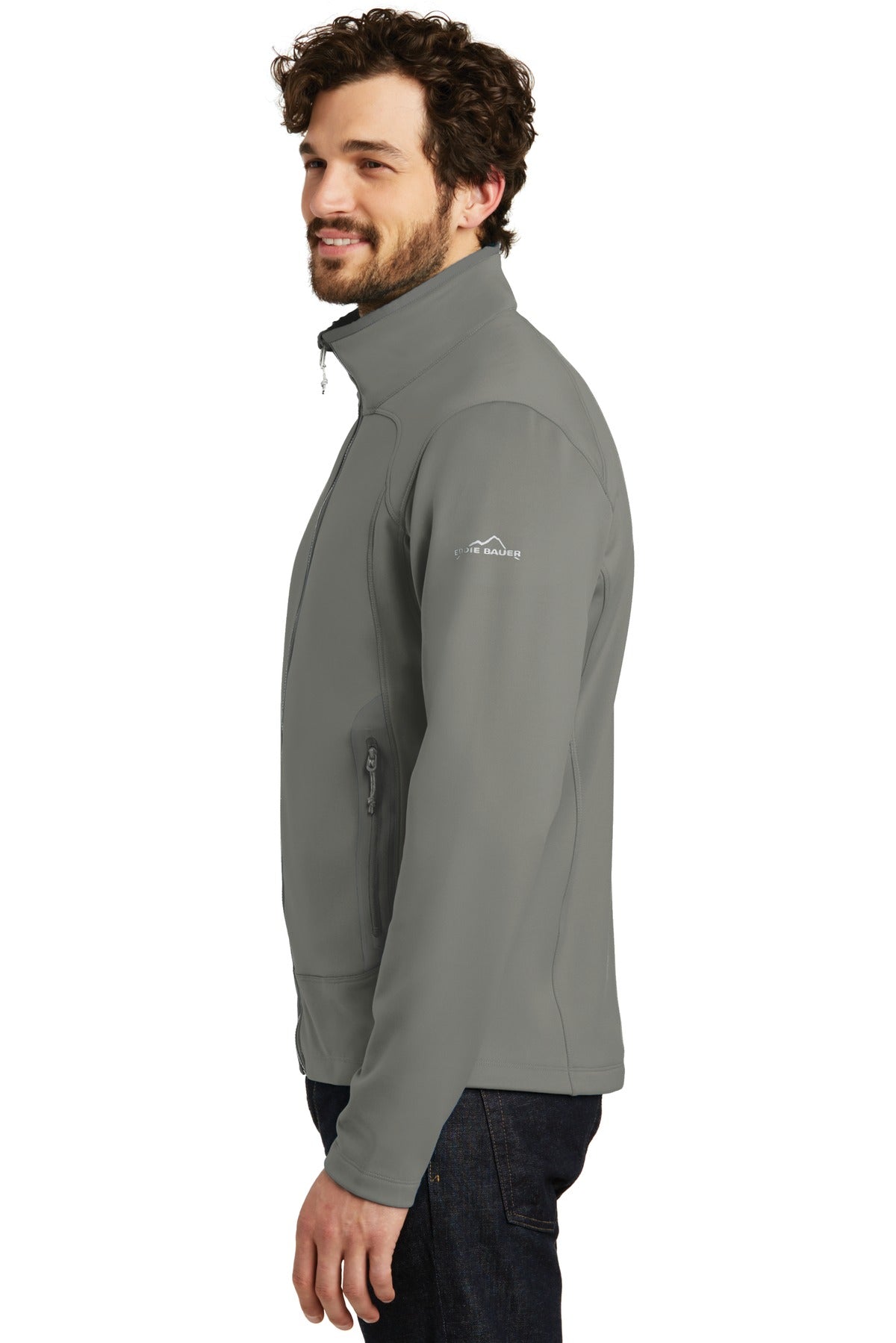 Metal Grey Eddie Bauer Highpoint Fleece Jacket. EB240 plain