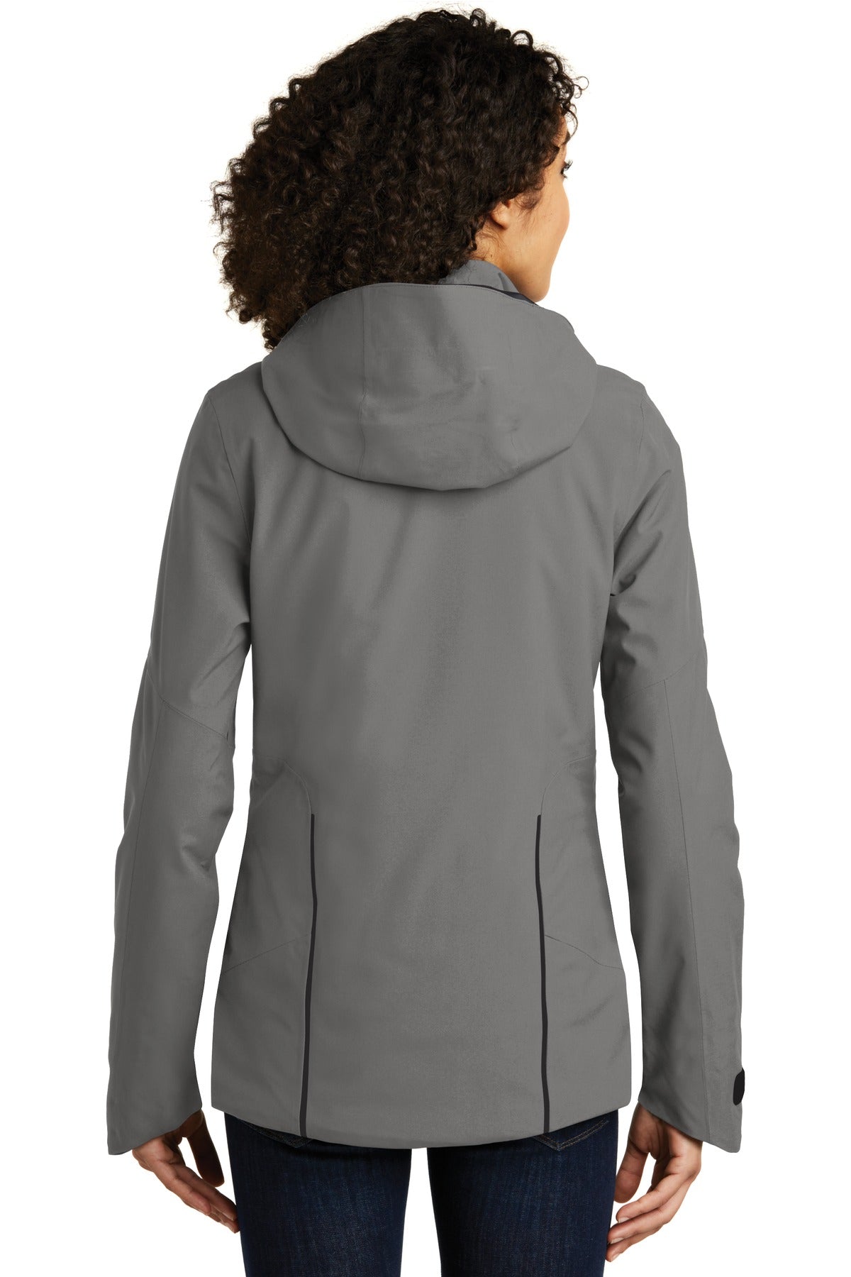 Metal Grey Eddie Bauer Women's WeatherEdge Plus Insulated Jacket. EB555 plain