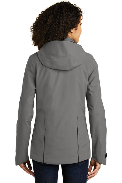 Metal Grey Eddie Bauer Women's WeatherEdge Plus Insulated Jacket. EB555 plain