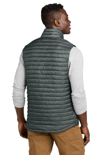 MetalGrey Eddie Bauer Packable Quilted Vest EB516 plain