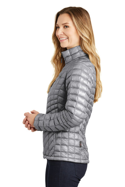 Mid Grey The North Face Women's ThermoBall Trekker Jacket. NF0A3LHK plain