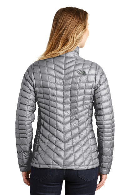 Mid Grey The North Face Women's ThermoBall Trekker Jacket. NF0A3LHK plain