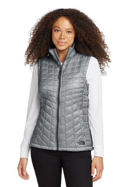 Mid Grey The North Face Women's ThermoBall Trekker Vest. NF0A3LHL plain