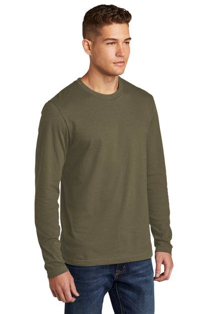 MilGreen Next Level Apparel Cotton Long Sleeve Tee. NL3601 plain