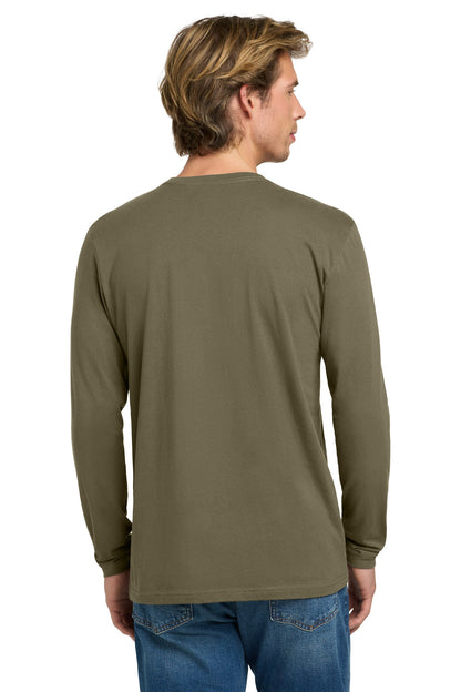 MilGreen Next Level Apparel Cotton Long Sleeve Tee. NL3601 plain