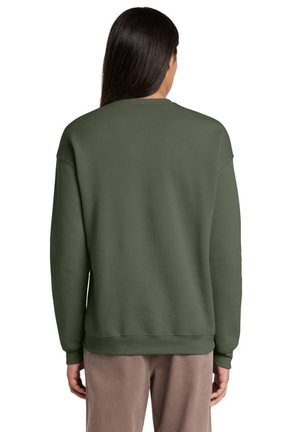 Military Green BELLA+CANVAS Unisex Sponge Fleece Drop Shoulder Sweatshirt. BC3945