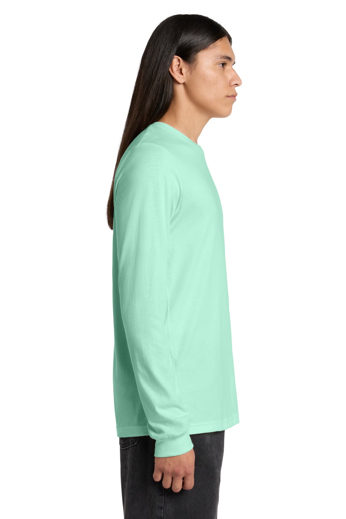 Mint BELLA+CANVAS Unisex Jersey Long Sleeve Tee. BC3501 plain
