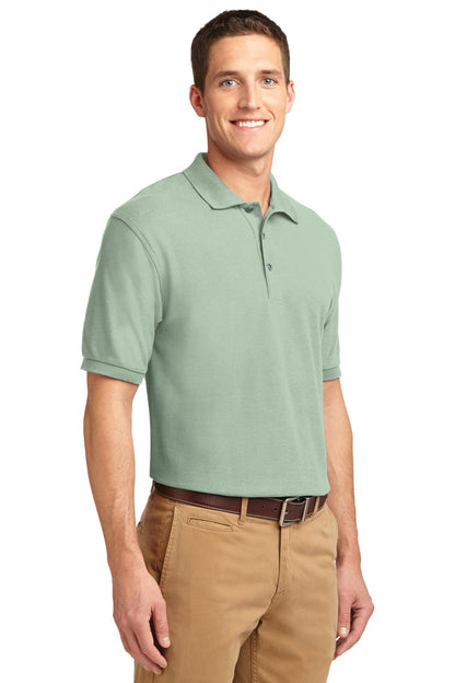 Mint Green Port Authority Extended Size Silk Touch Polo K500ES plain