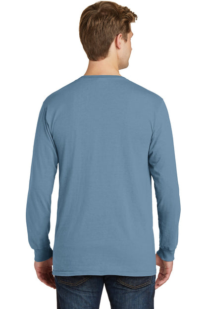 Mist Port & Co Beach Wash Garment-Dyed Long Sleeve Tee PC099LS plain