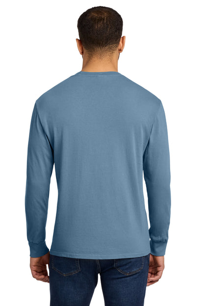 Mist Port & Co Beach Wash Garment-Dyed Long Sleeve Tee PC099LS plain