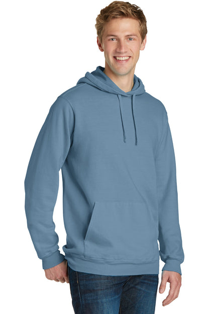 Mist Port & Co Beach Wash Garment-Dyed Pullover Hooded Sweatshirt. PC098H plain