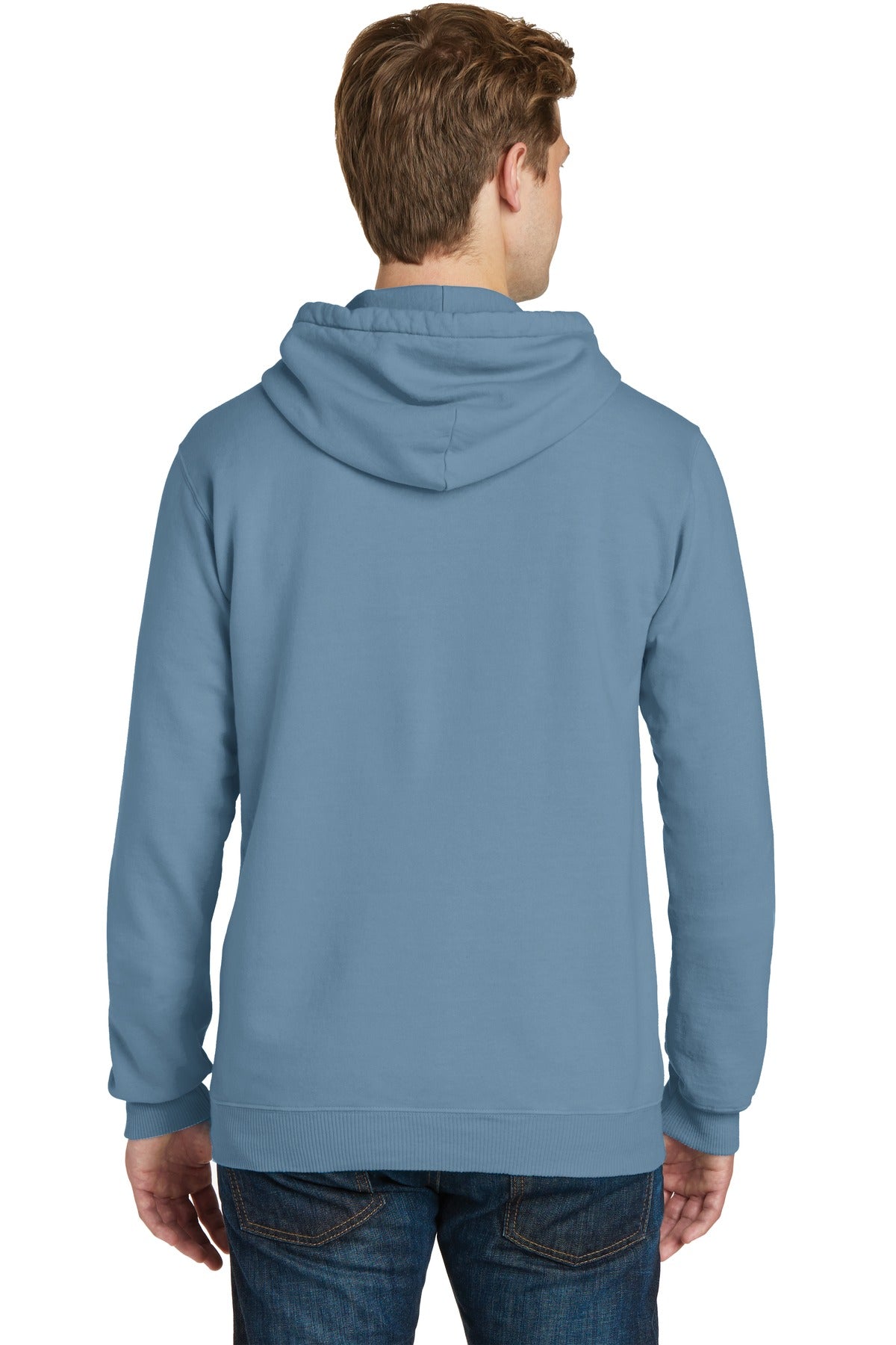Mist Port & Co Beach Wash Garment-Dyed Pullover Hooded Sweatshirt. PC098H plain