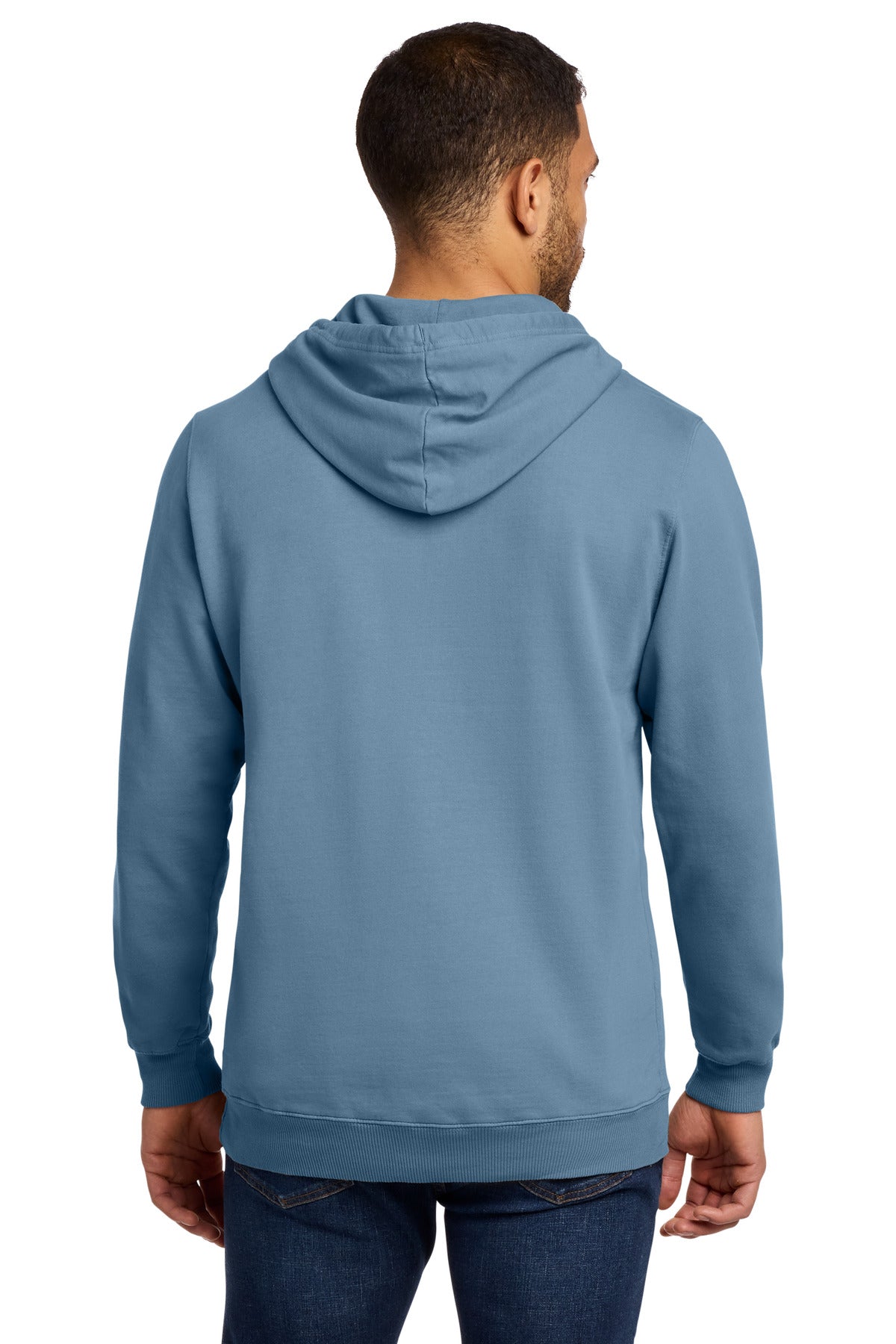 Mist Port & Co Beach Wash Garment-Dyed Pullover Hooded Sweatshirt. PC098H plain