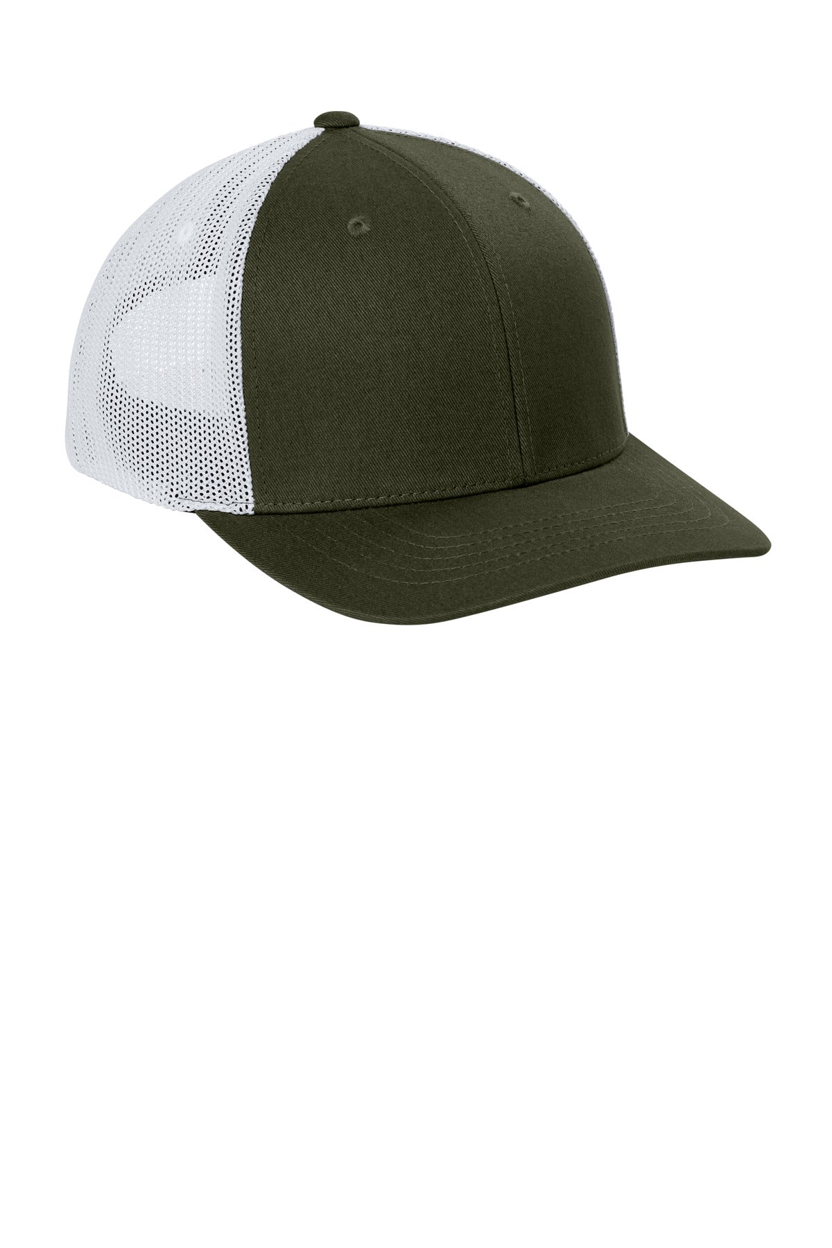 Moss/White Carhartt Flexfit 110 Mesh Back Cap CT106577 plain