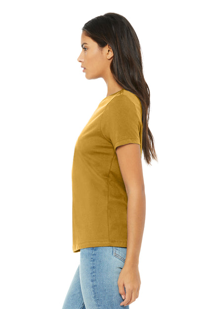 MustardTB BELLA+CANVAS Women's Relaxed Triblend Tee BC6413 plain