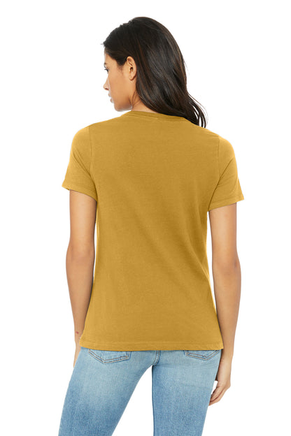 MustardTB BELLA+CANVAS Women's Relaxed Triblend Tee BC6413 plain