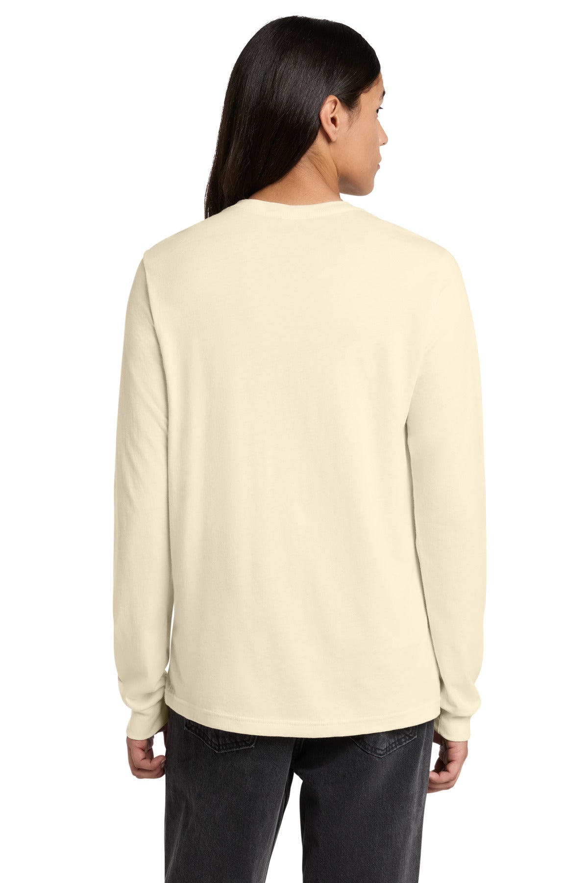 Natural BELLA+CANVAS Unisex Jersey Long Sleeve Tee. BC3501 plain