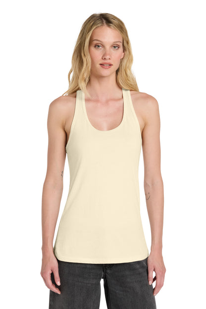 Natural BELLA+CANVAS Women's Jersey Racerback Tank. BC6008 plain