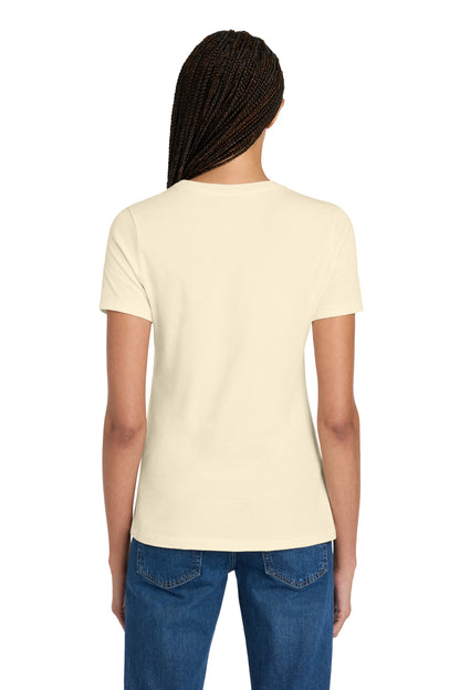 Natural BELLA+CANVAS Women's Relaxed Jersey Short Sleeve Tee. BC6400 plain