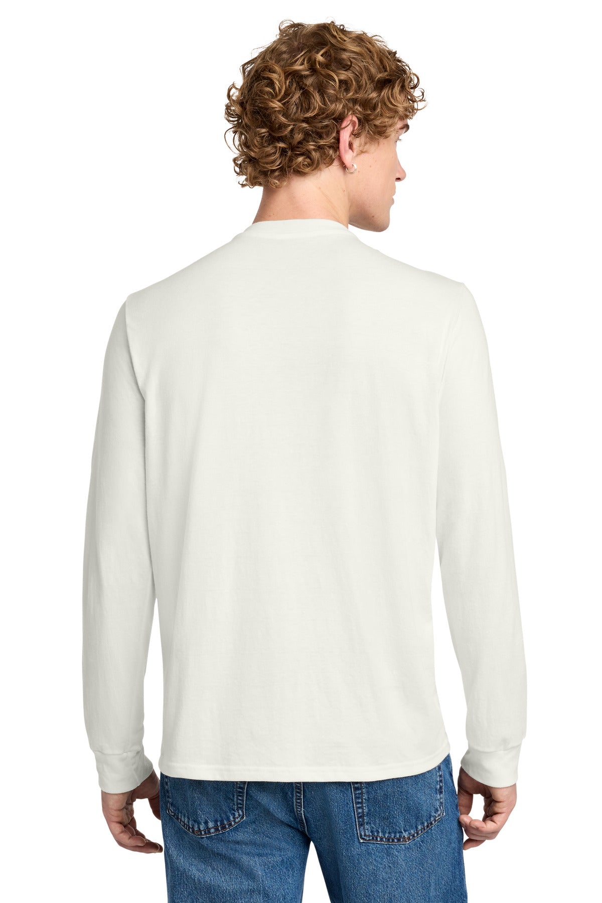 Natural District Perfect Tri Long Sleeve Henley DT145 plain