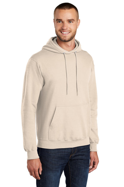 Natural Port & Co Core Fleece Pullover Hooded Sweatshirt. PC78H