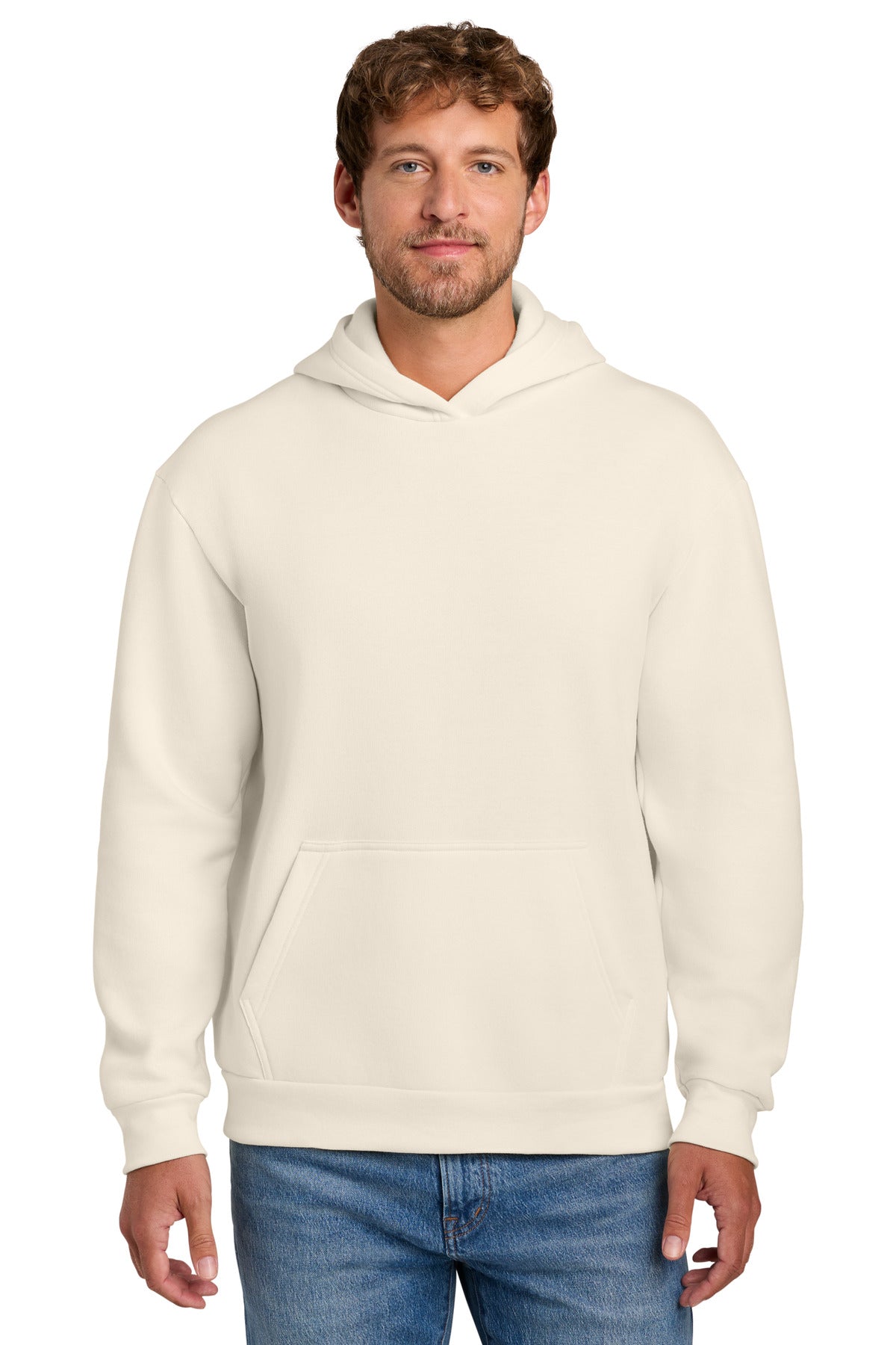 Natural Port & Co Easy Fleece Pullover Hooded Sweatshirt PC68H