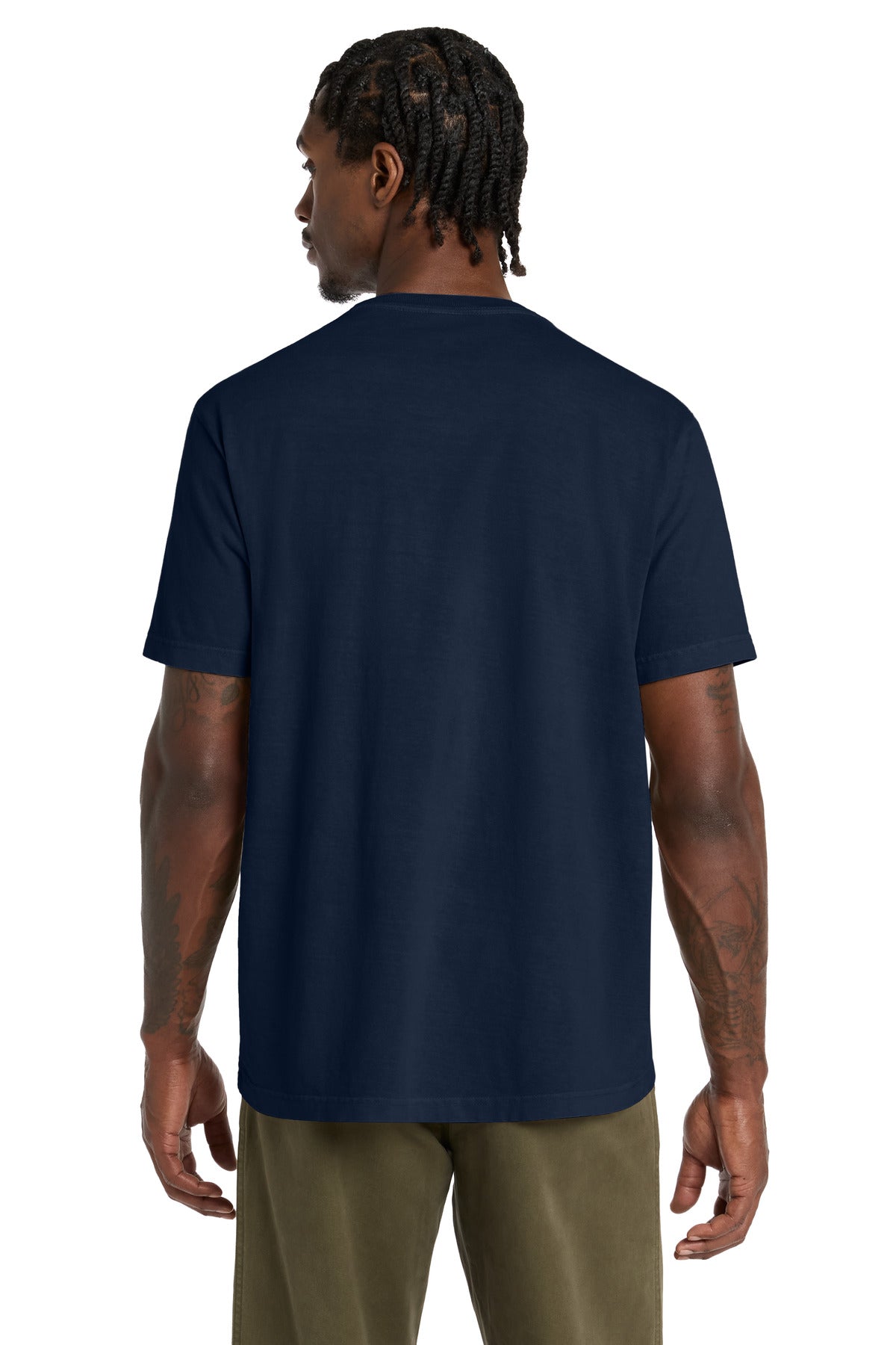Navy BELLA+CANVAS Unisex Heavyweight Garment-Dyed Tee BC4810GD plain