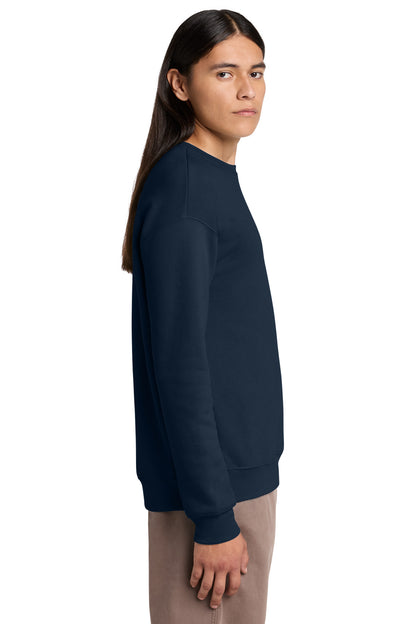 Navy BELLA+CANVAS Unisex Sponge Fleece Drop Shoulder Sweatshirt. BC3945 plain