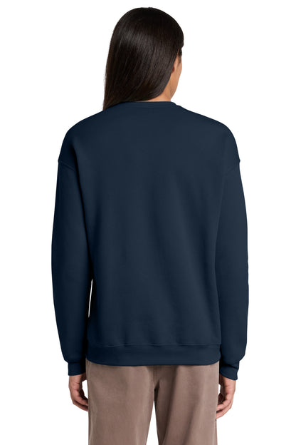 Navy BELLA+CANVAS Unisex Sponge Fleece Drop Shoulder Sweatshirt. BC3945 plain