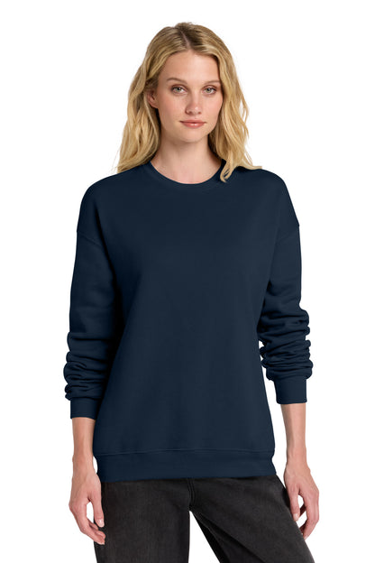 Navy BELLA+CANVAS Unisex Sponge Fleece Drop Shoulder Sweatshirt. BC3945