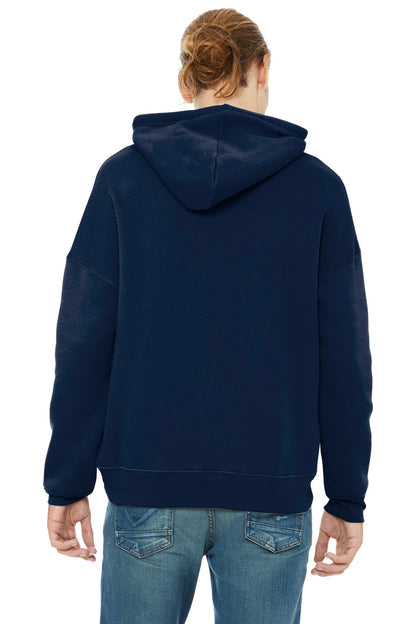 Navy BELLA+CANVAS Unisex Sponge Fleece Pullover DTM Hoodie. BC3729 plain