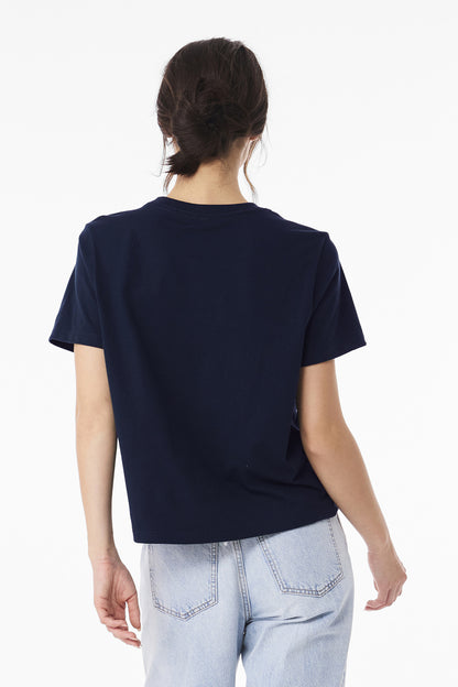 Navy BELLA+CANVAS Women's 6-Ounce Heavyweight Tee BC6110 plain